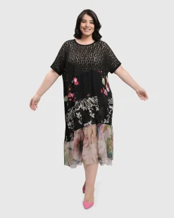 Women Alembika Plus<Adaline Tiered Maxi Dress, Floral
