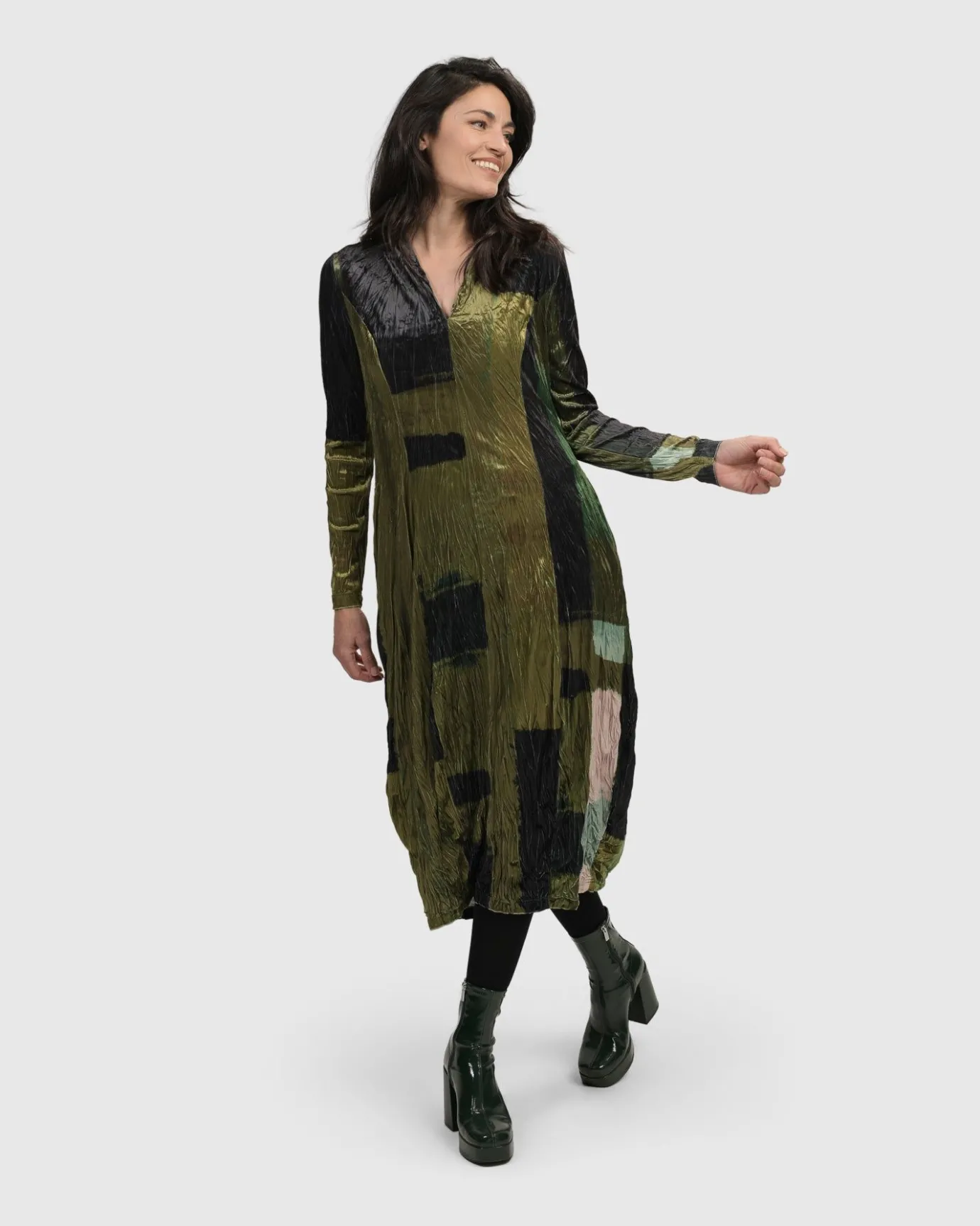 Women Alembika Plus<Al Fresco Cocoon Dress, Olive