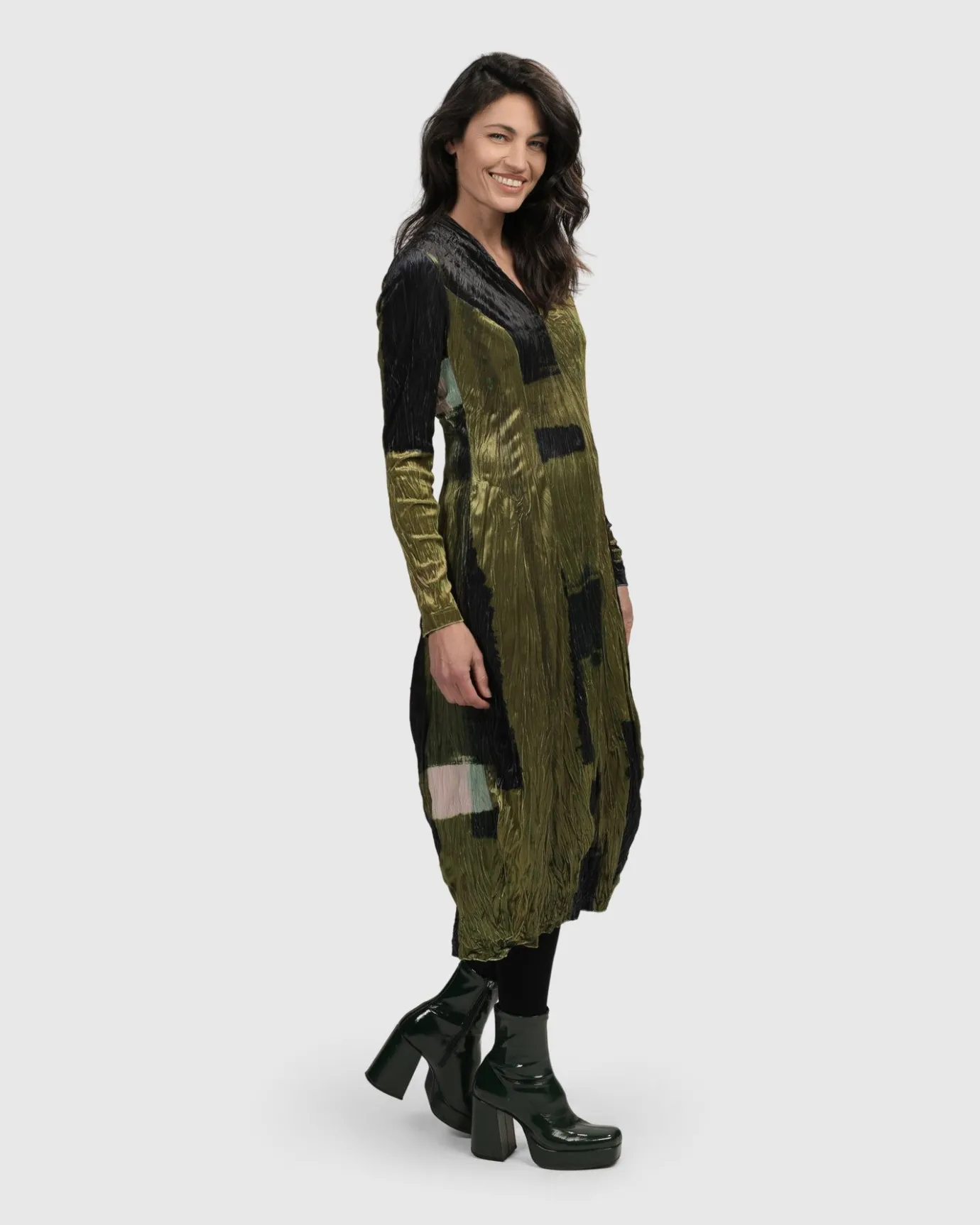 Women Alembika Plus<Al Fresco Cocoon Dress, Olive
