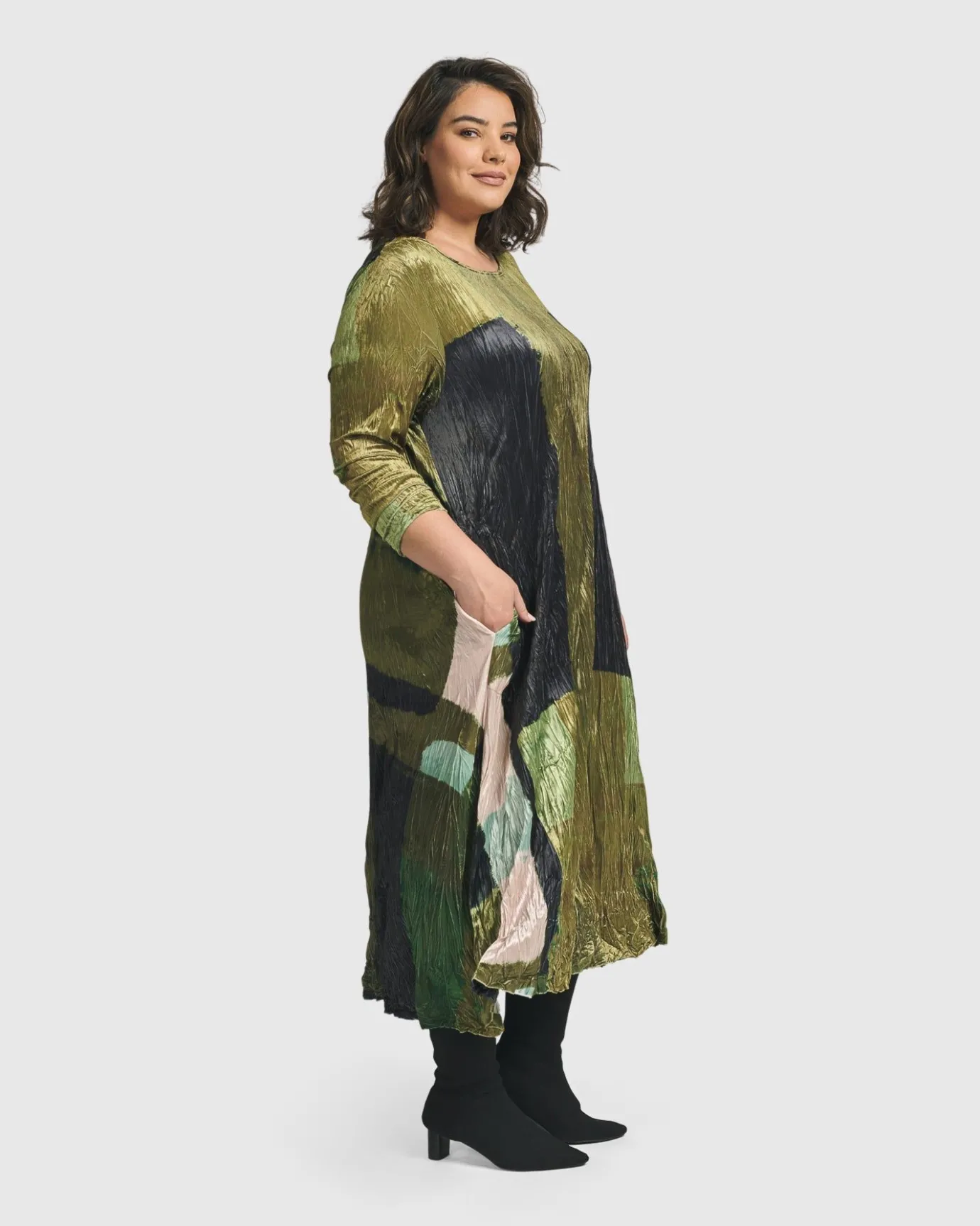 Women Alembika Plus<Al Fresco Maxi Dress, Olive