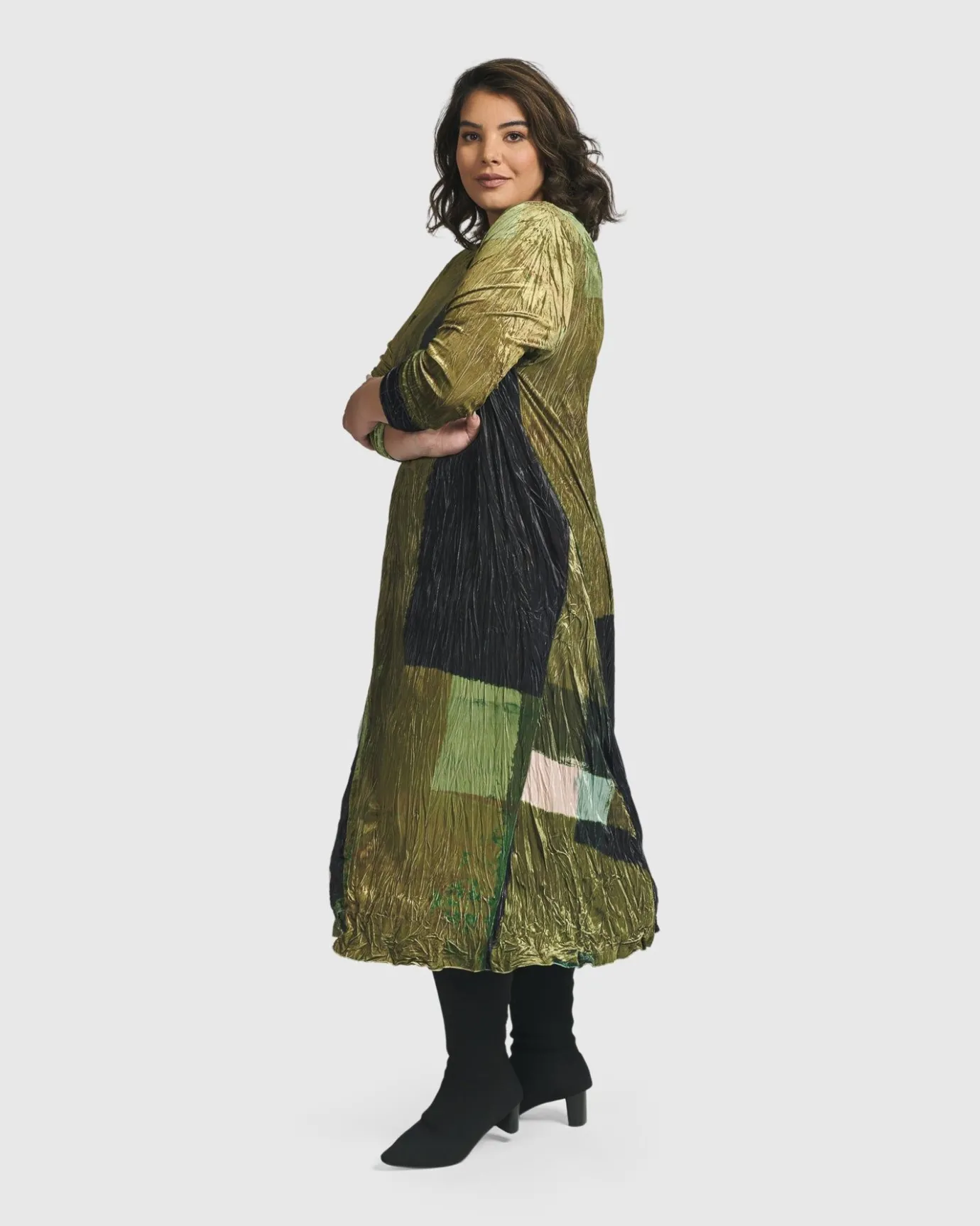 Women Alembika Plus<Al Fresco Maxi Dress, Olive