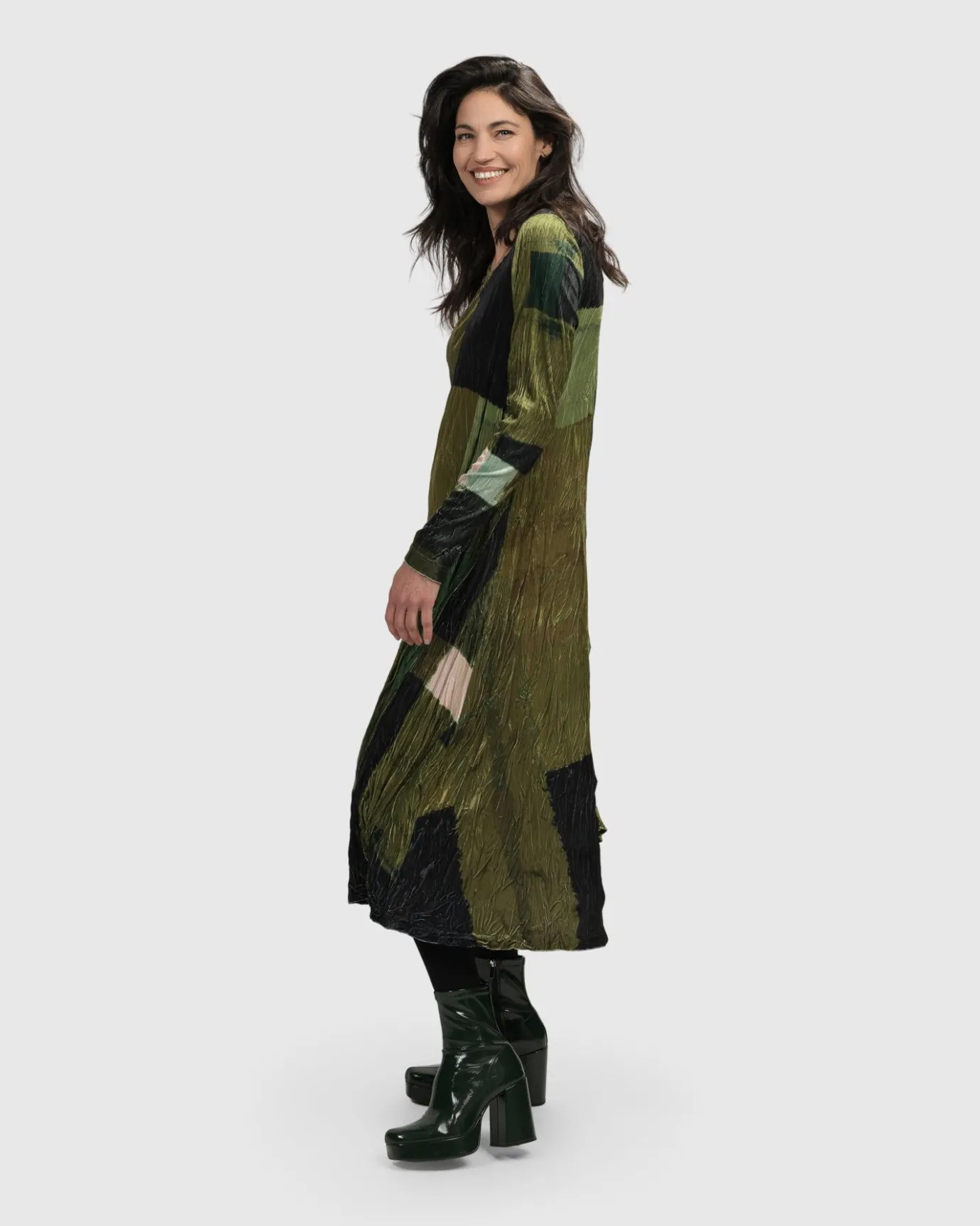 Women Alembika Plus<Al Fresco Maxi Dress, Olive