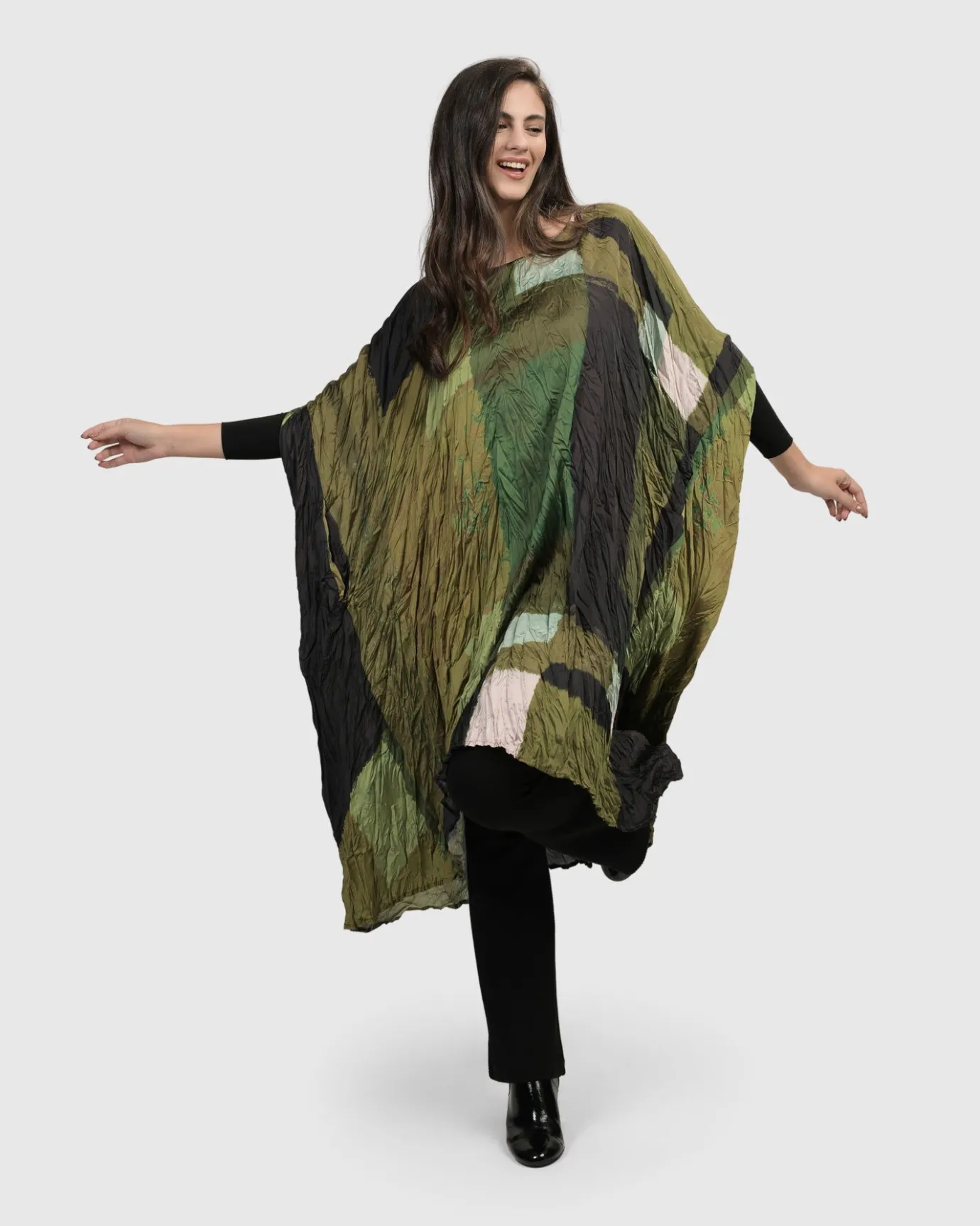 Women Alembika Dresses<Al Fresco Muumuu Dress, Olive
