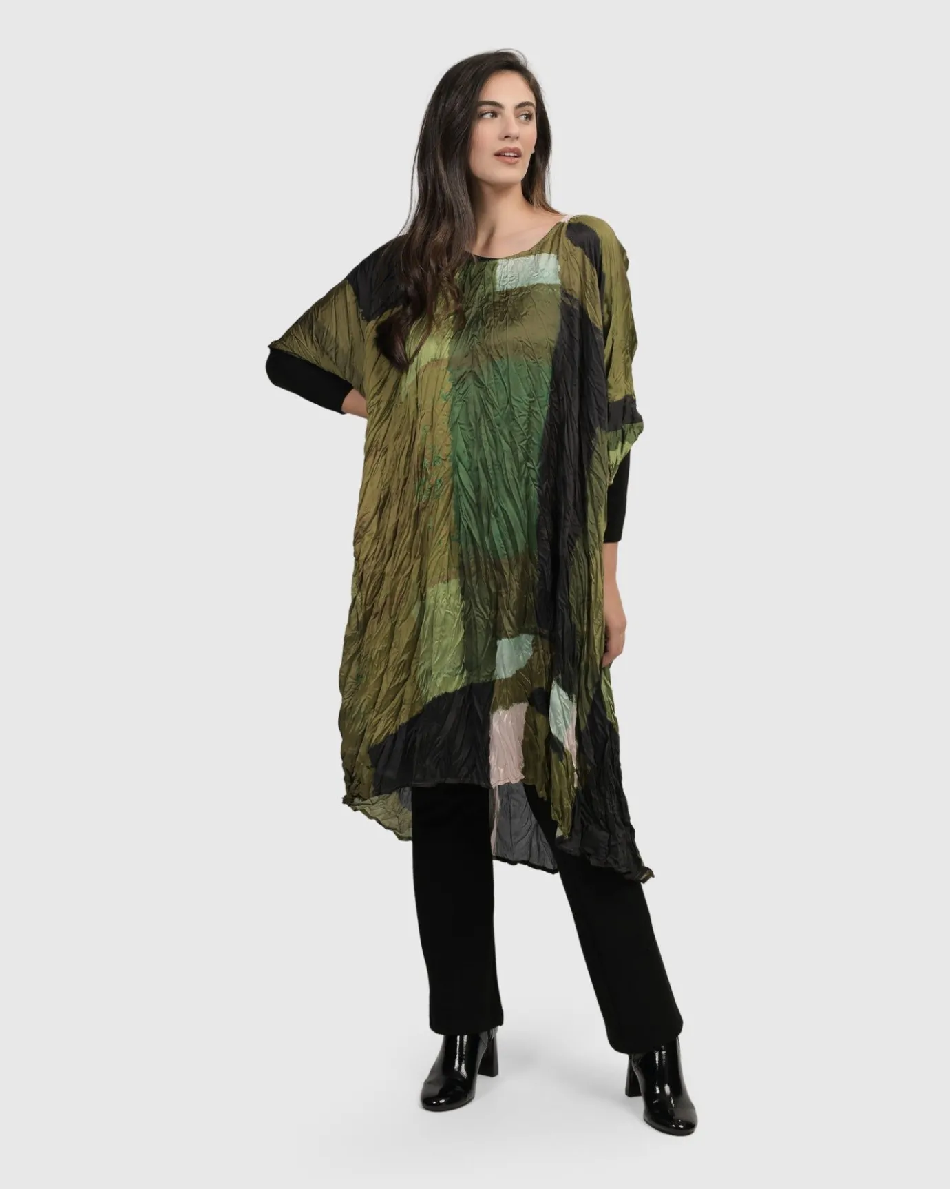 Women Alembika Plus<Al Fresco Muumuu Dress, Olive