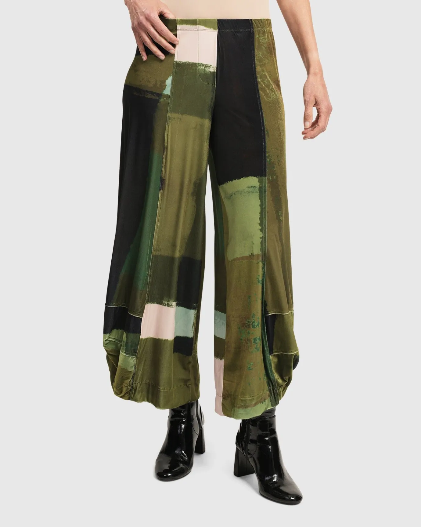 Women Alembika Pants & Skirts<Al Fresco Punto Pants, Olive