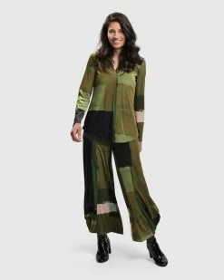 Women Alembika Plus<Al Fresco Punto Pants, Olive