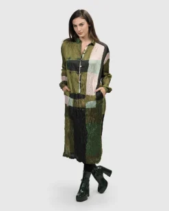 Women Alembika Dresses<Al Fresco Shirt Dress, Olive