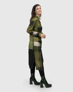 Women Alembika Dresses<Al Fresco Shirt Dress, Olive