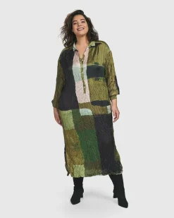 Women Alembika Dresses<Al Fresco Shirt Dress, Olive