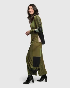 Women Alembika Plus<Al Fresco V Neck Pullover, Olive