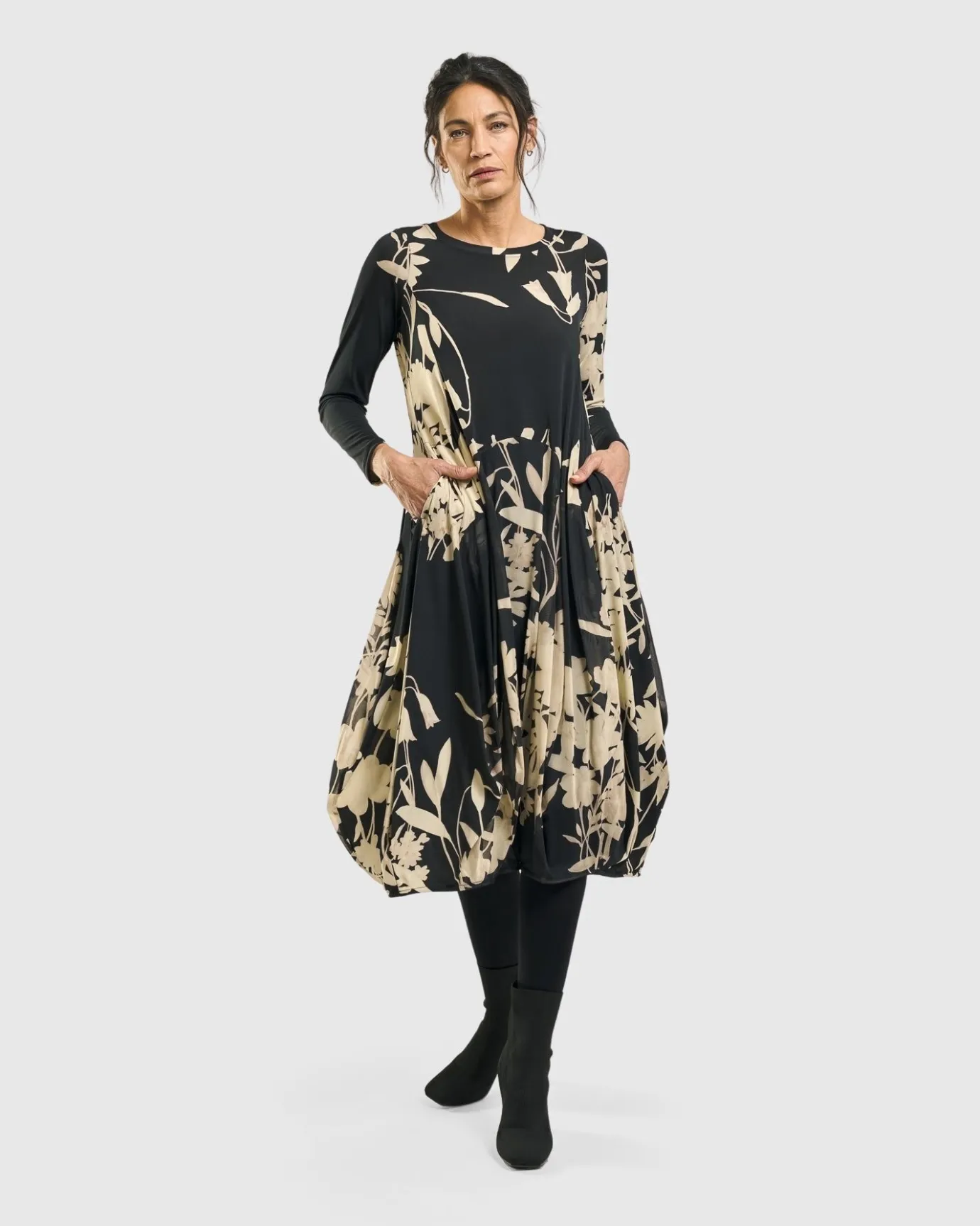 Women Alembika Dresses<Amber Cocoon Dress, Floral