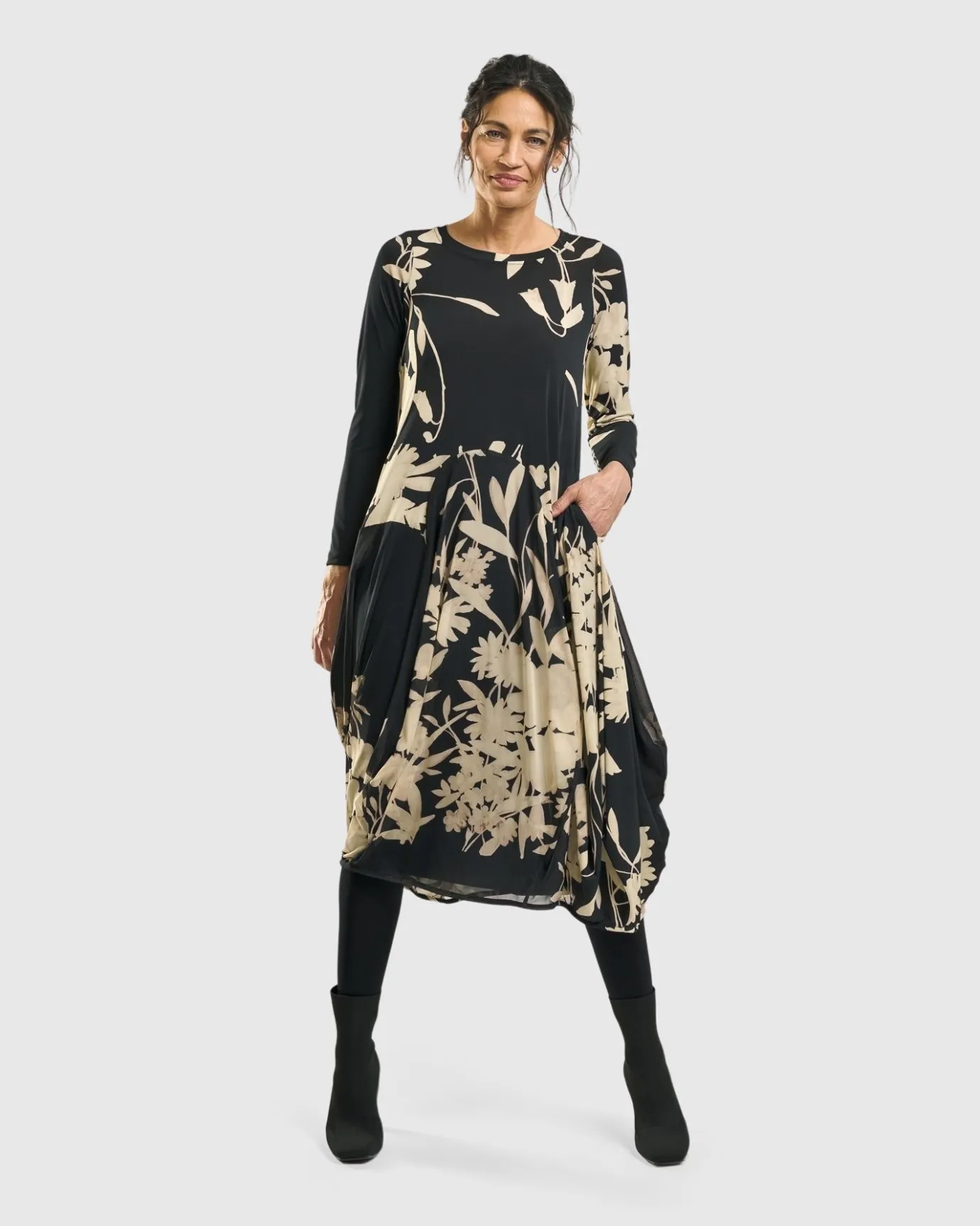 Women Alembika Plus<Amber Cocoon Dress, Floral