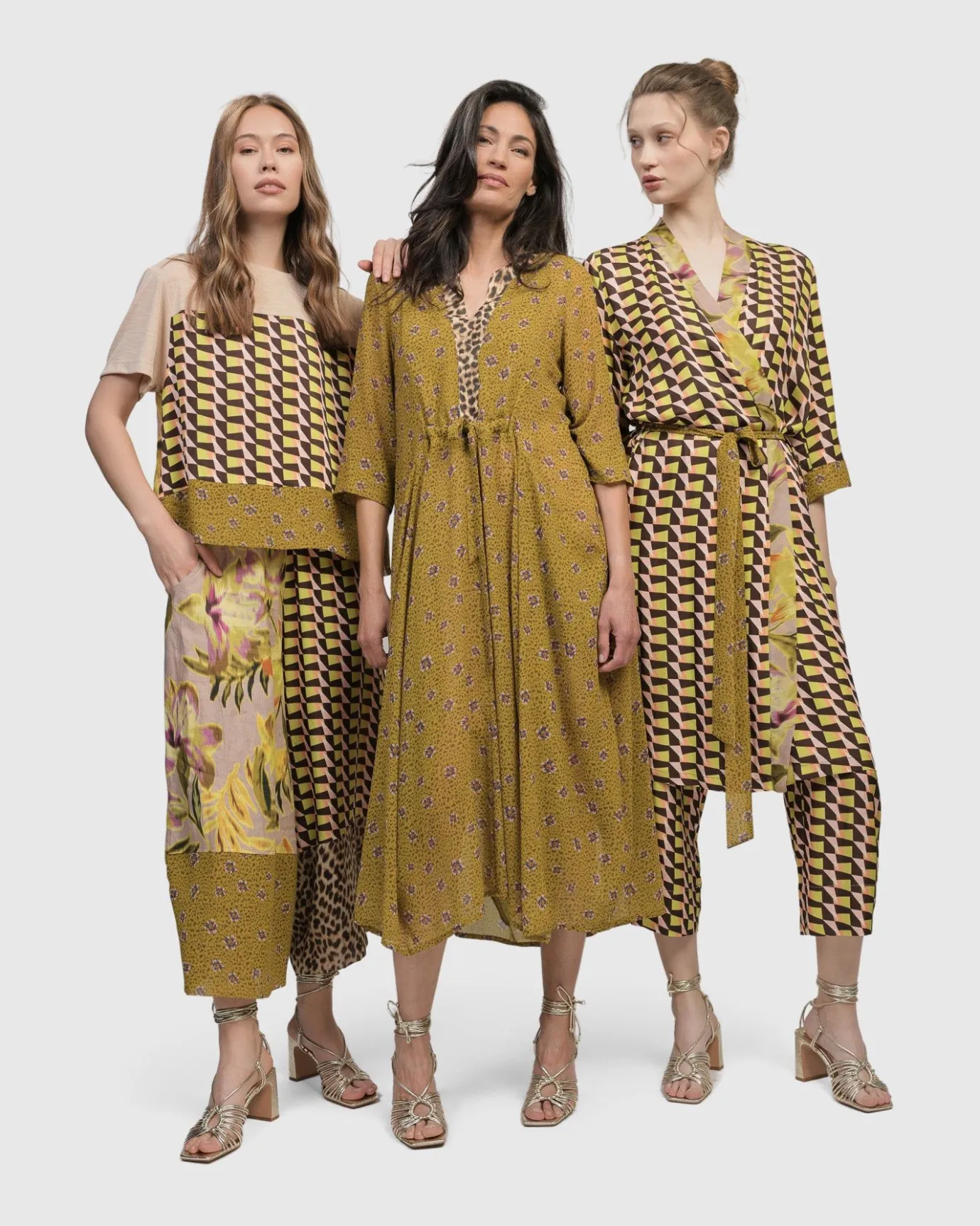 Women Alembika Dresses<Amelie V-Neck Caftan, Meadow