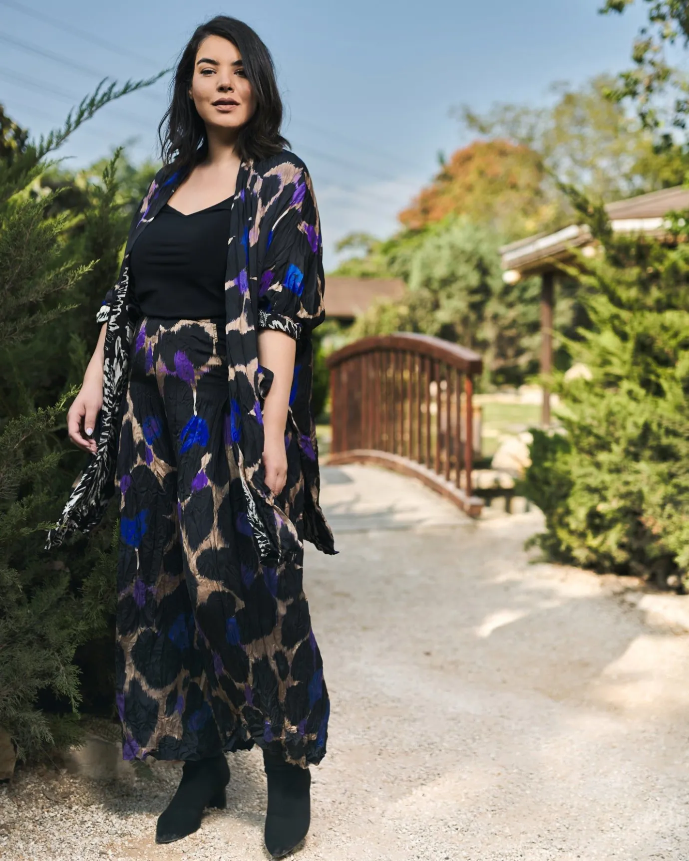 Women Alembika Plus<Amethyst Crinkle Palazzo Pants, Multi