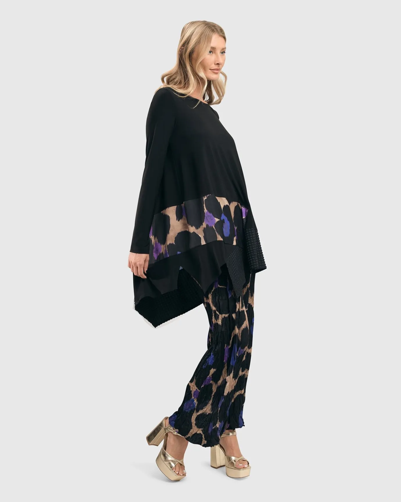 Women Alembika Plus<Amethyst Crinkle Palazzo Pants, Multi