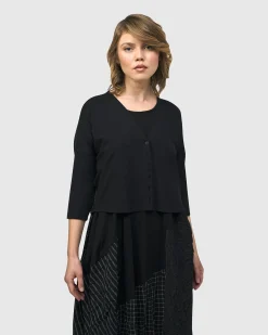 Women Alembika Plus<Andromeda Cropped Cardigan, Stripes