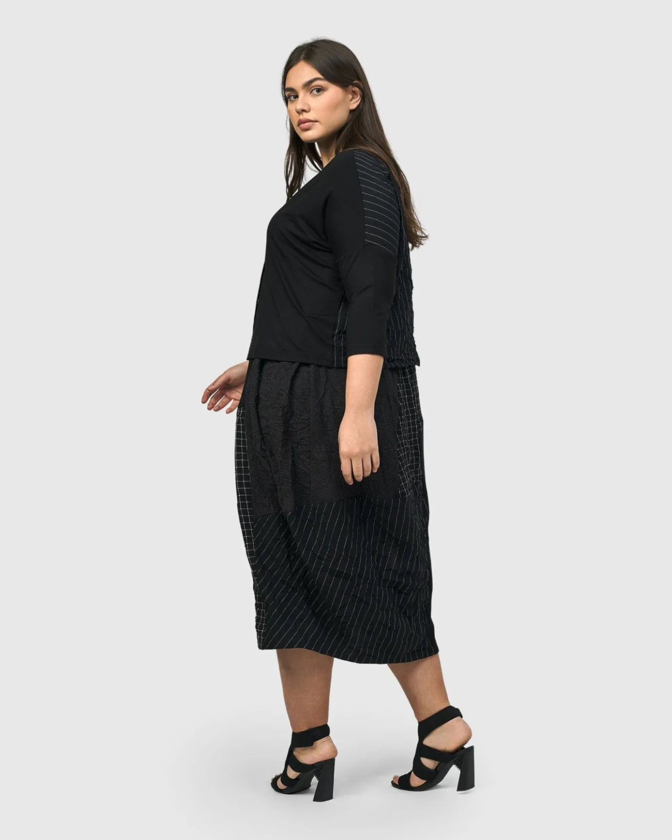 Women Alembika Plus<Andromeda Cropped Cardigan, Stripes