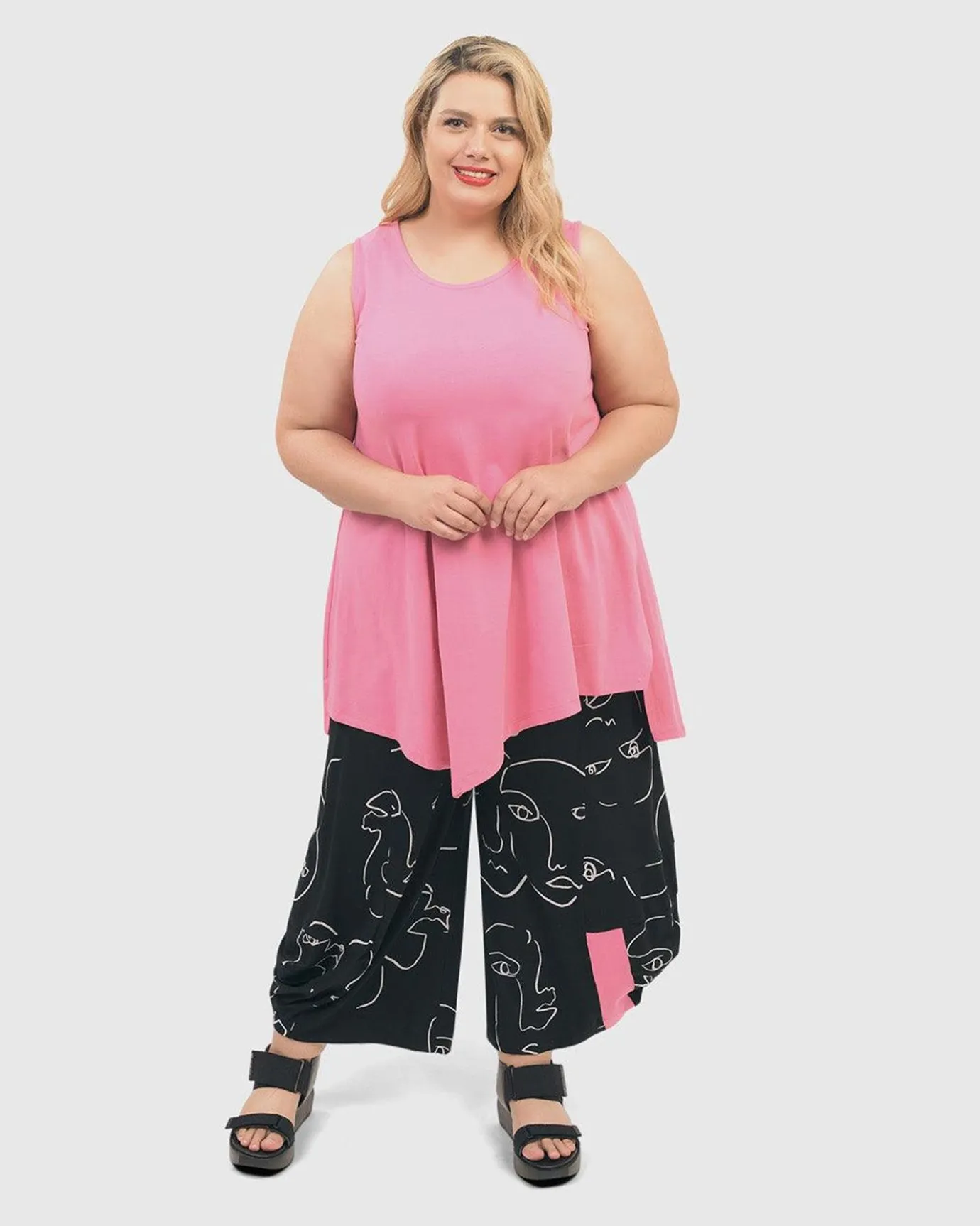 Women Alembika Tops & Tunics<Ani Sleeveless Tunic Top, Bazooka