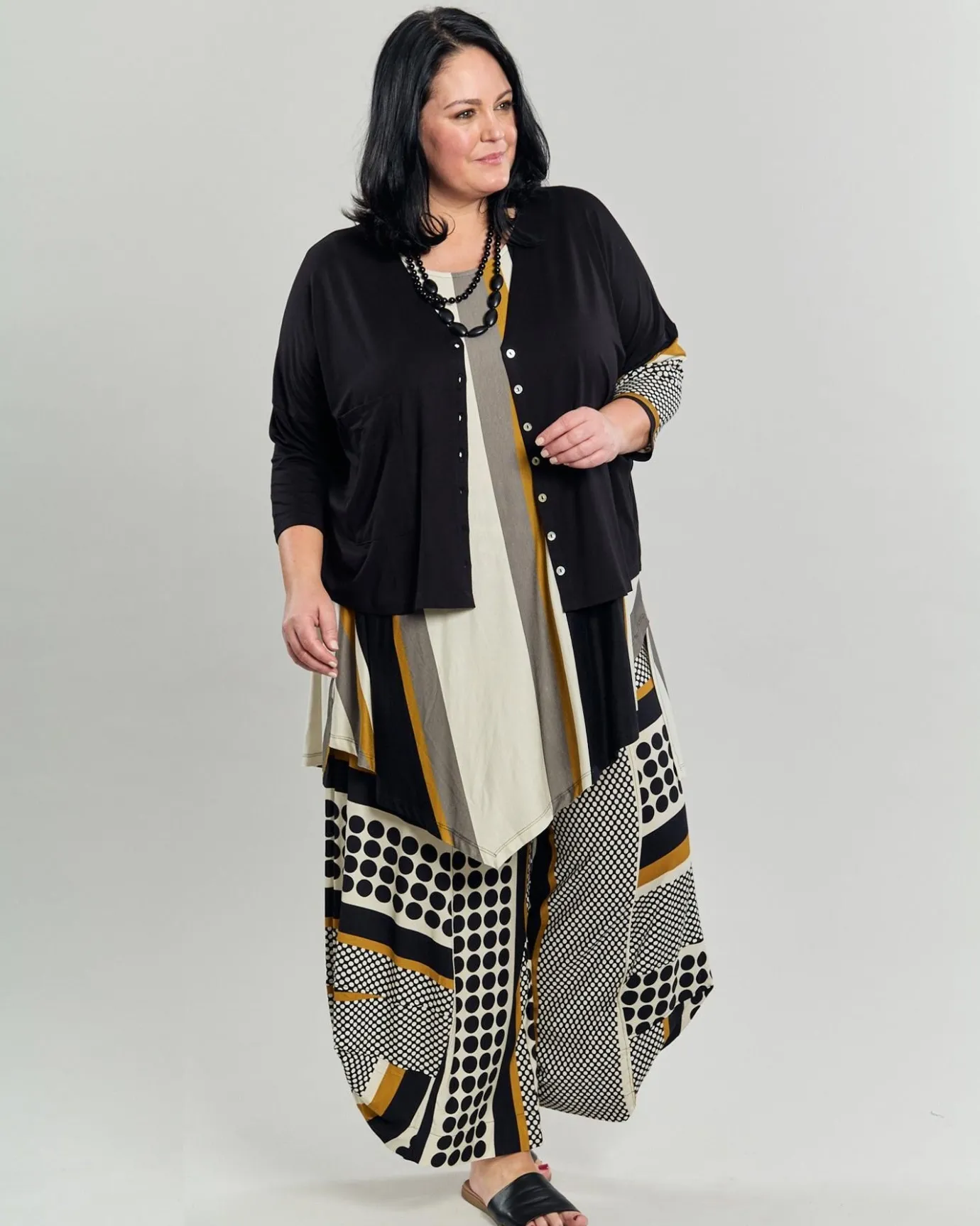 Women Alembika Plus<Ani Sleeveless Tunic Top, Stripes