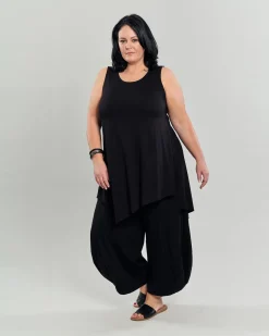 Women Alembika Plus<Ani Sleeveless Tunic Top, Black