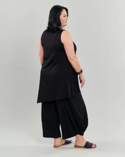 Women Alembika Plus<Ani Sleeveless Tunic Top, Black
