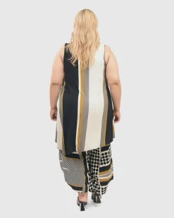 Women Alembika Tops & Tunics<Ani Sleeveless Tunic Top, Stripes