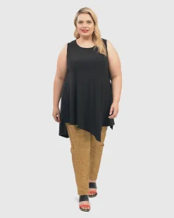 Women Alembika Tops & Tunics<Ani Sleeveless Tunic Top, Black