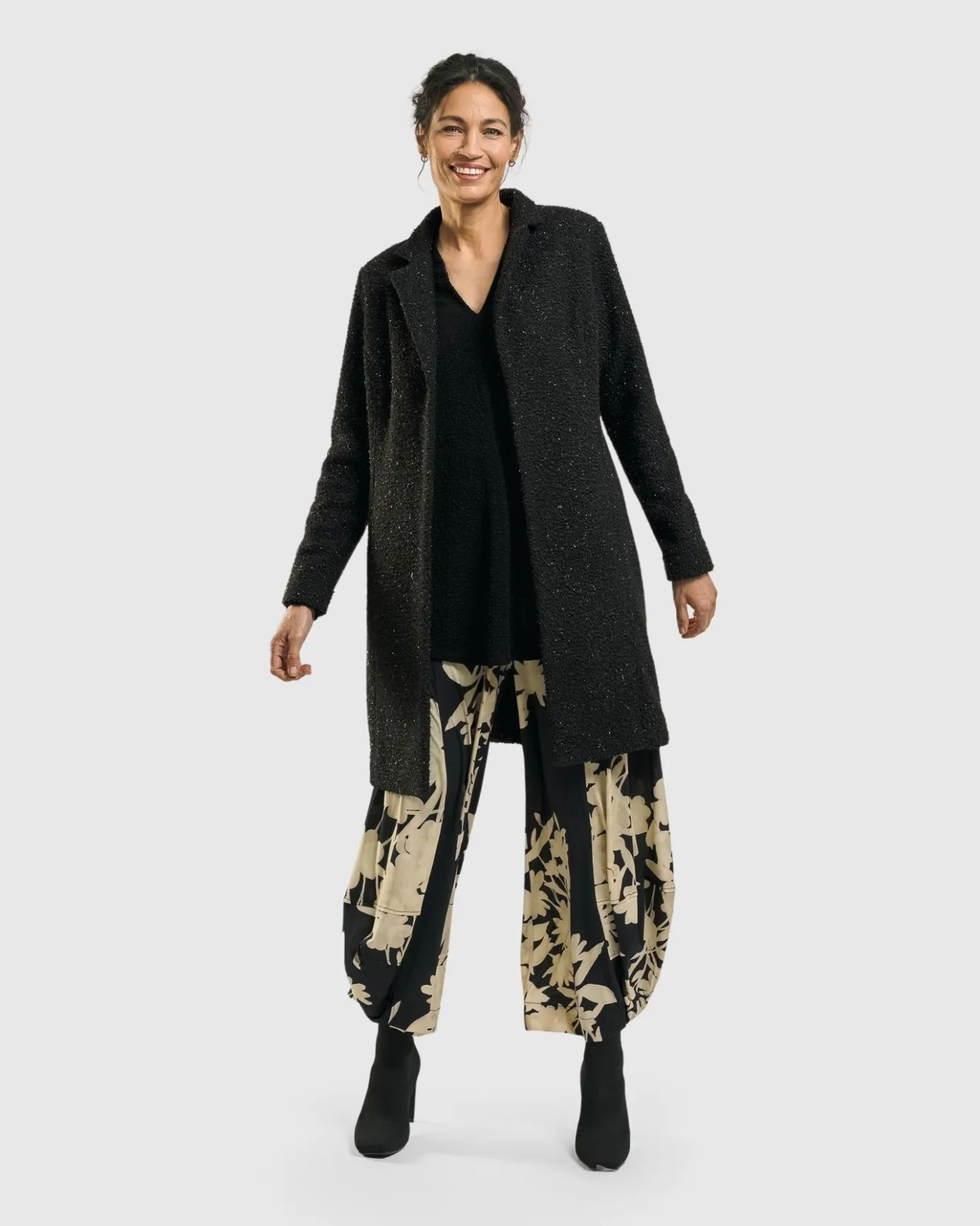 Women Alembika Jackets<Aquarius Cardigan Jacket, Charcoal