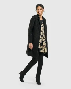 Women Alembika Plus<Aquarius Cardigan Jacket, Charcoal