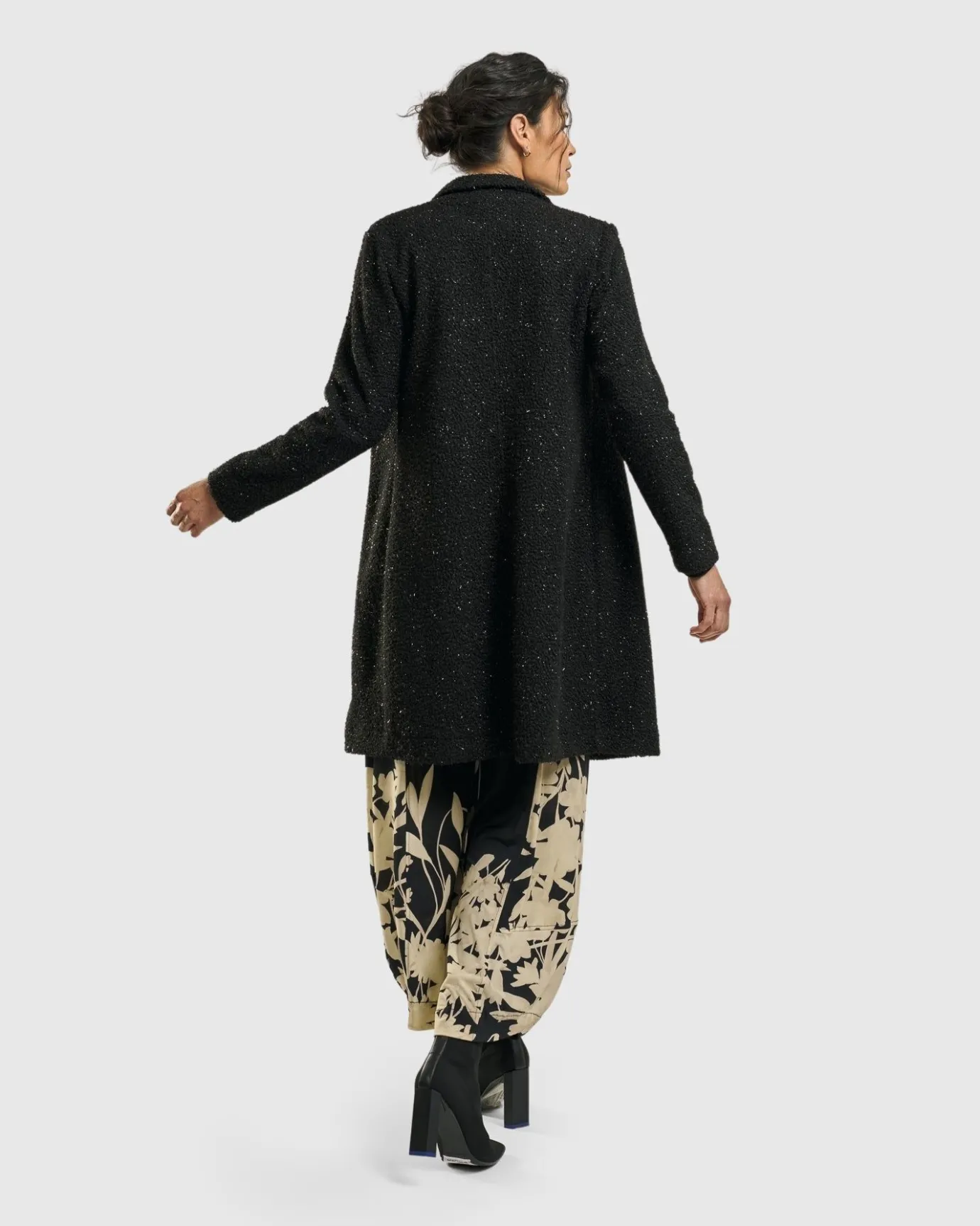 Women Alembika Plus<Aquarius Cardigan Jacket, Charcoal