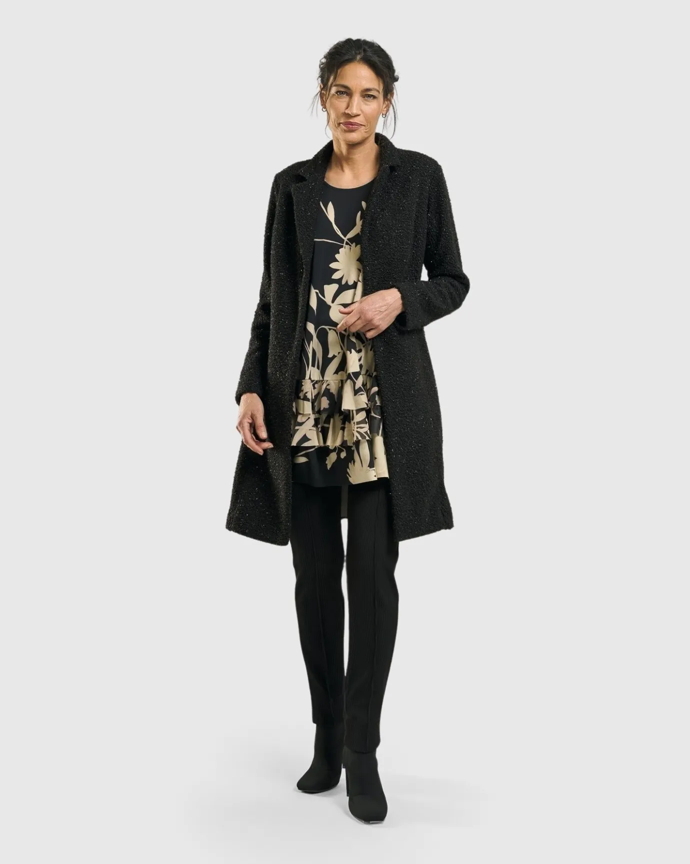 Women Alembika Plus<Aquarius Cardigan Jacket, Charcoal