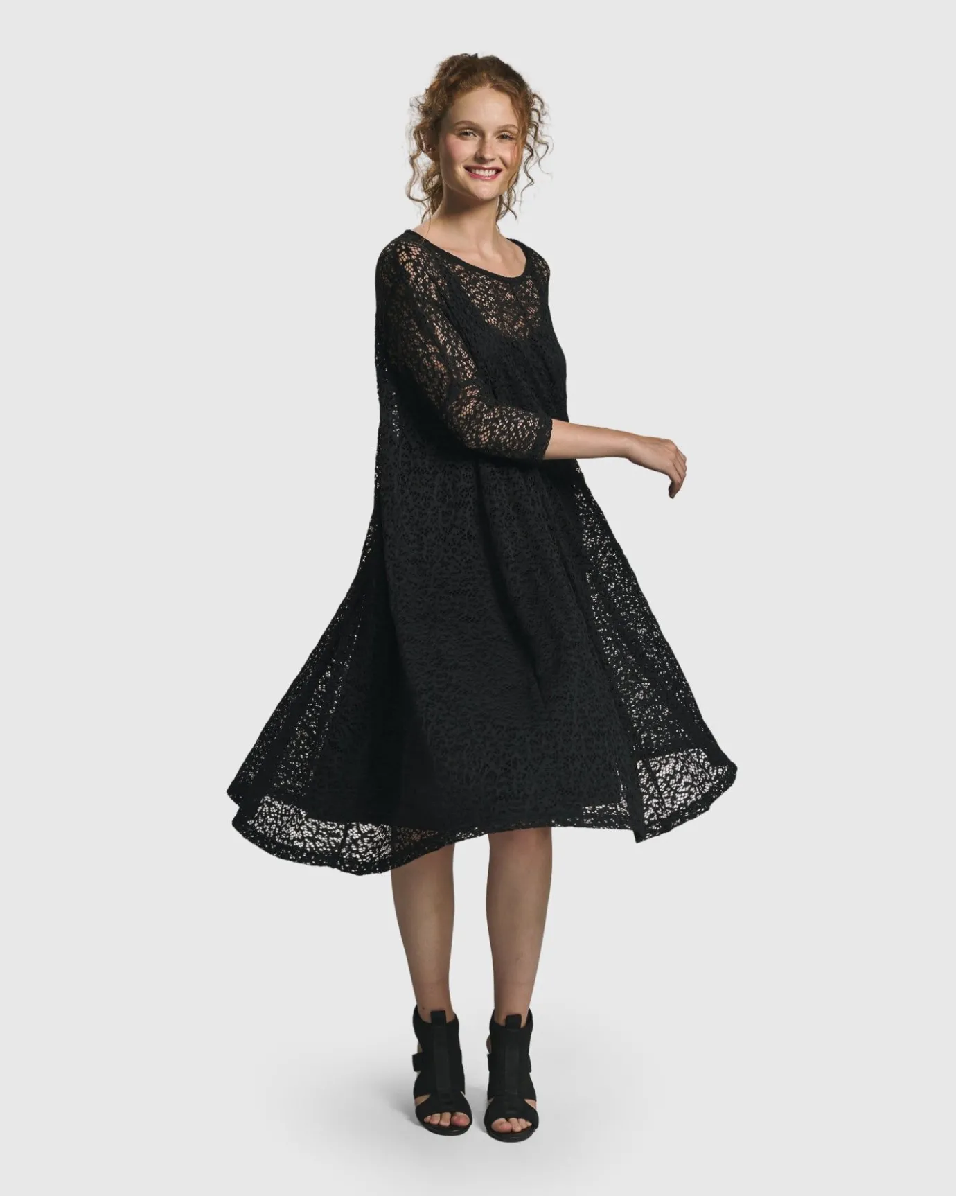 Women Alembika Dresses<Artemis Trapeze Dress, Black