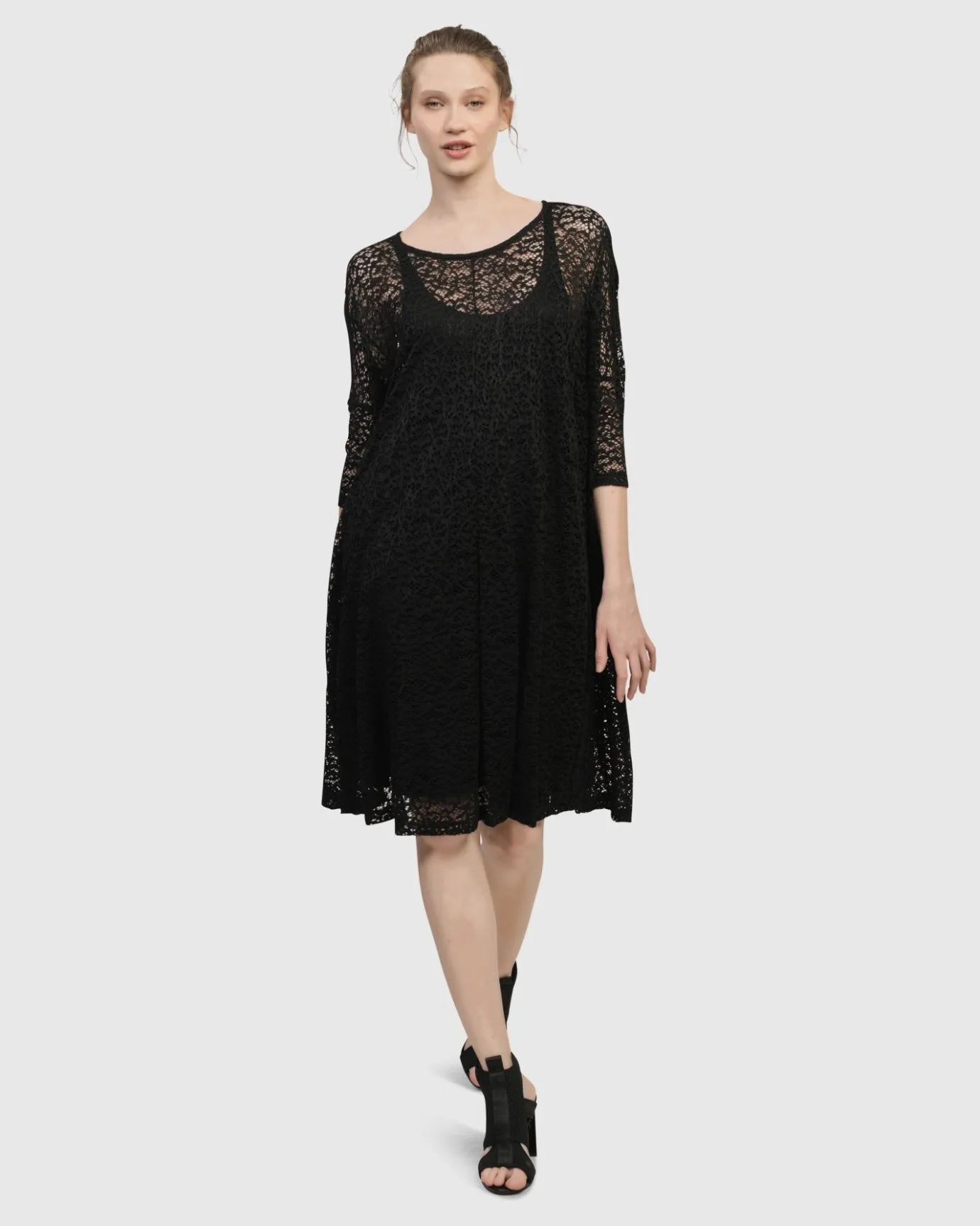 Women Alembika Dresses<Artemis Trapeze Dress, Black