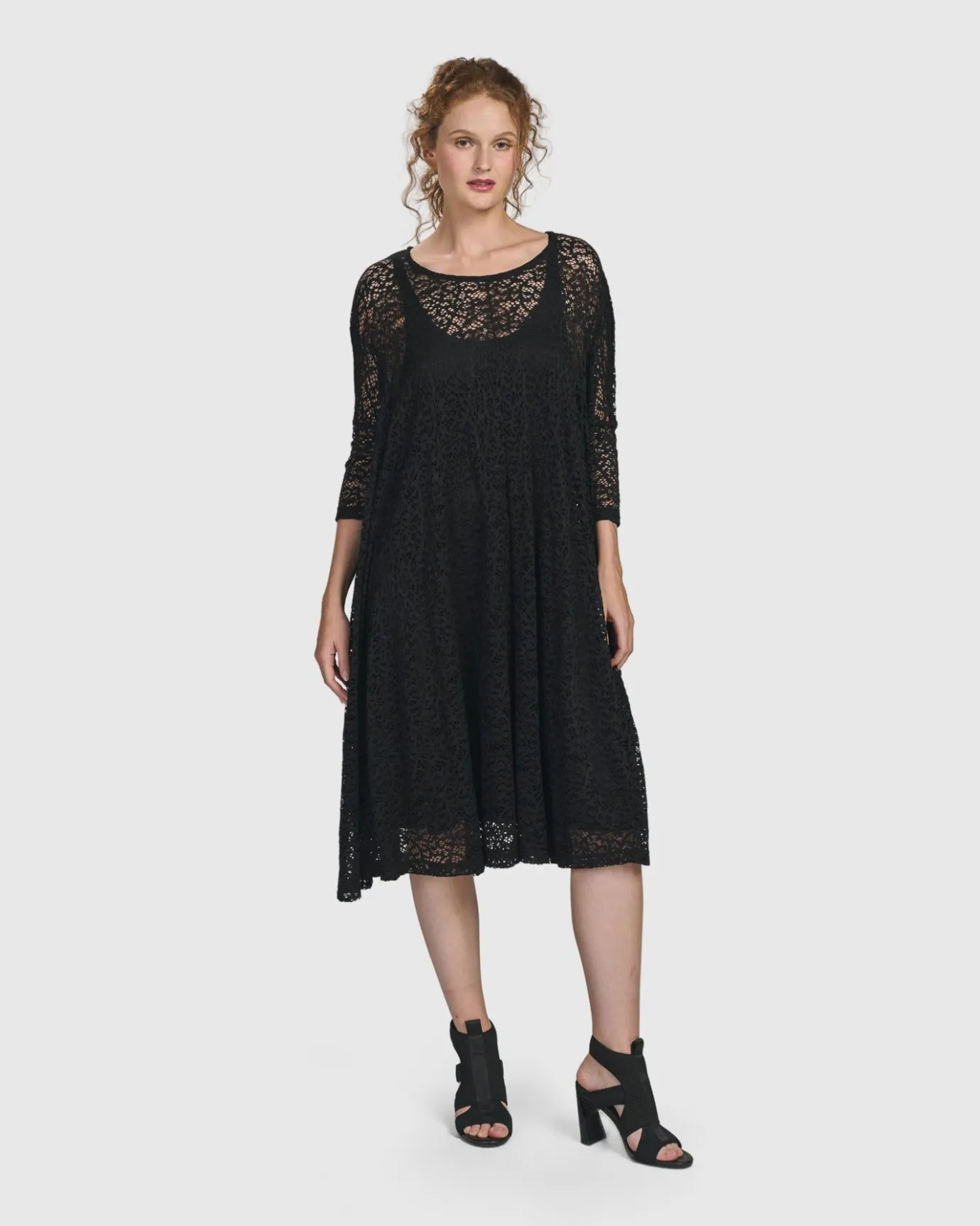 Women Alembika Dresses<Artemis Trapeze Dress, Black