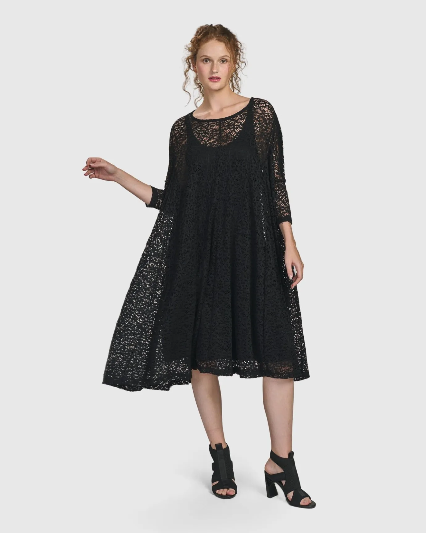 Women Alembika Dresses<Artemis Trapeze Dress, Black