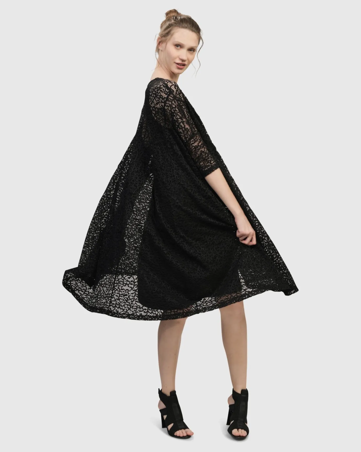 Women Alembika Plus<Artemis Trapeze Dress, Black