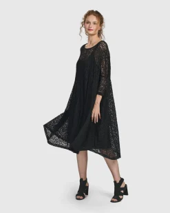 Women Alembika Plus<Artemis Trapeze Dress, Black