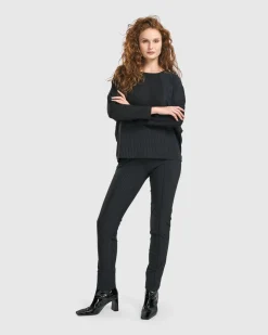 Women Alembika Plus<Audrey Relaxed Top, Pinstripes