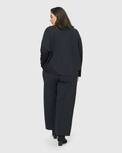 Women Alembika Tops & Tunics<Audrey Relaxed Top, Pinstripes