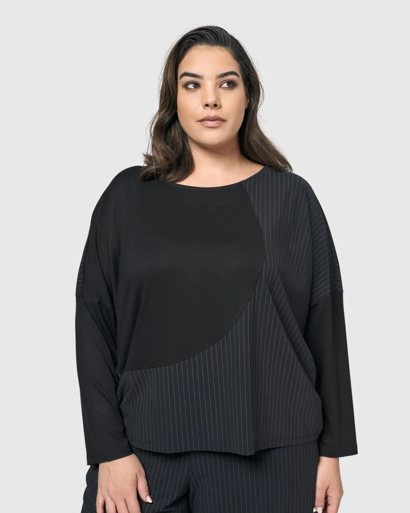 Women Alembika Tops & Tunics<Audrey Relaxed Top, Pinstripes