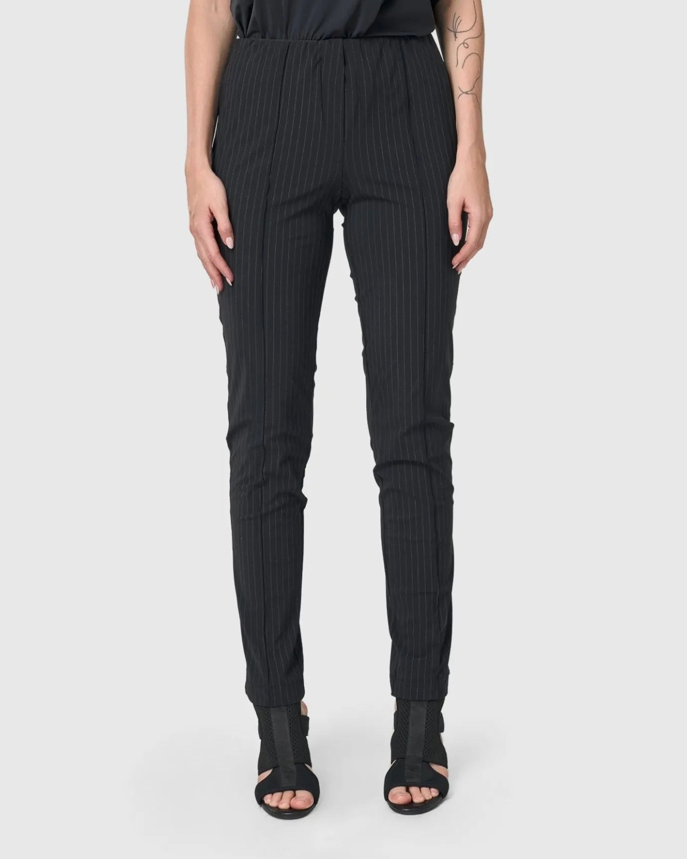 Women Alembika Plus<Audrey Slim Pants, Pinstripes