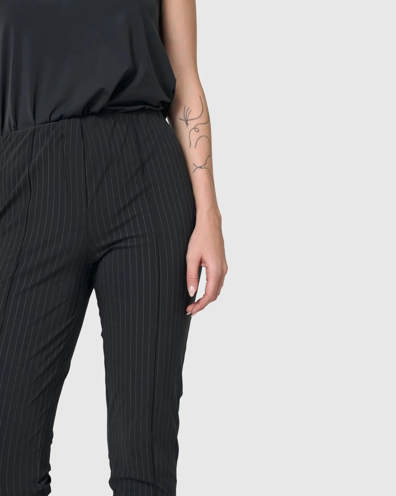 Women Alembika Plus<Audrey Slim Pants, Pinstripes