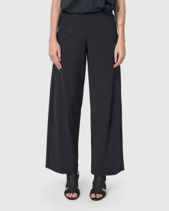 Women Alembika Pants & Skirts<Audrey Straight Leg Pants, Pinstripes