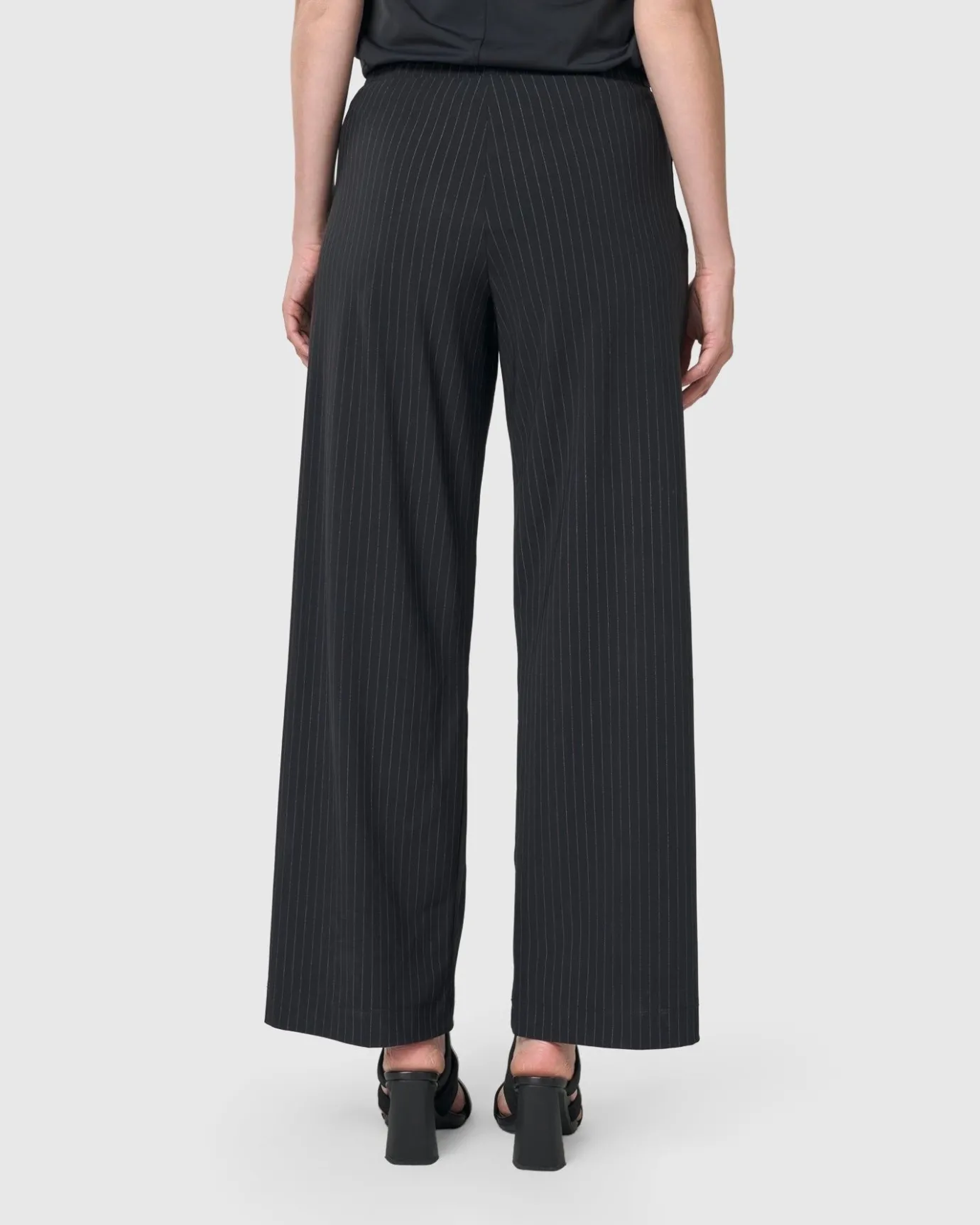 Women Alembika Plus<Audrey Straight Leg Pants, Pinstripes