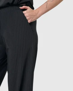 Women Alembika Plus<Audrey Straight Leg Pants, Pinstripes