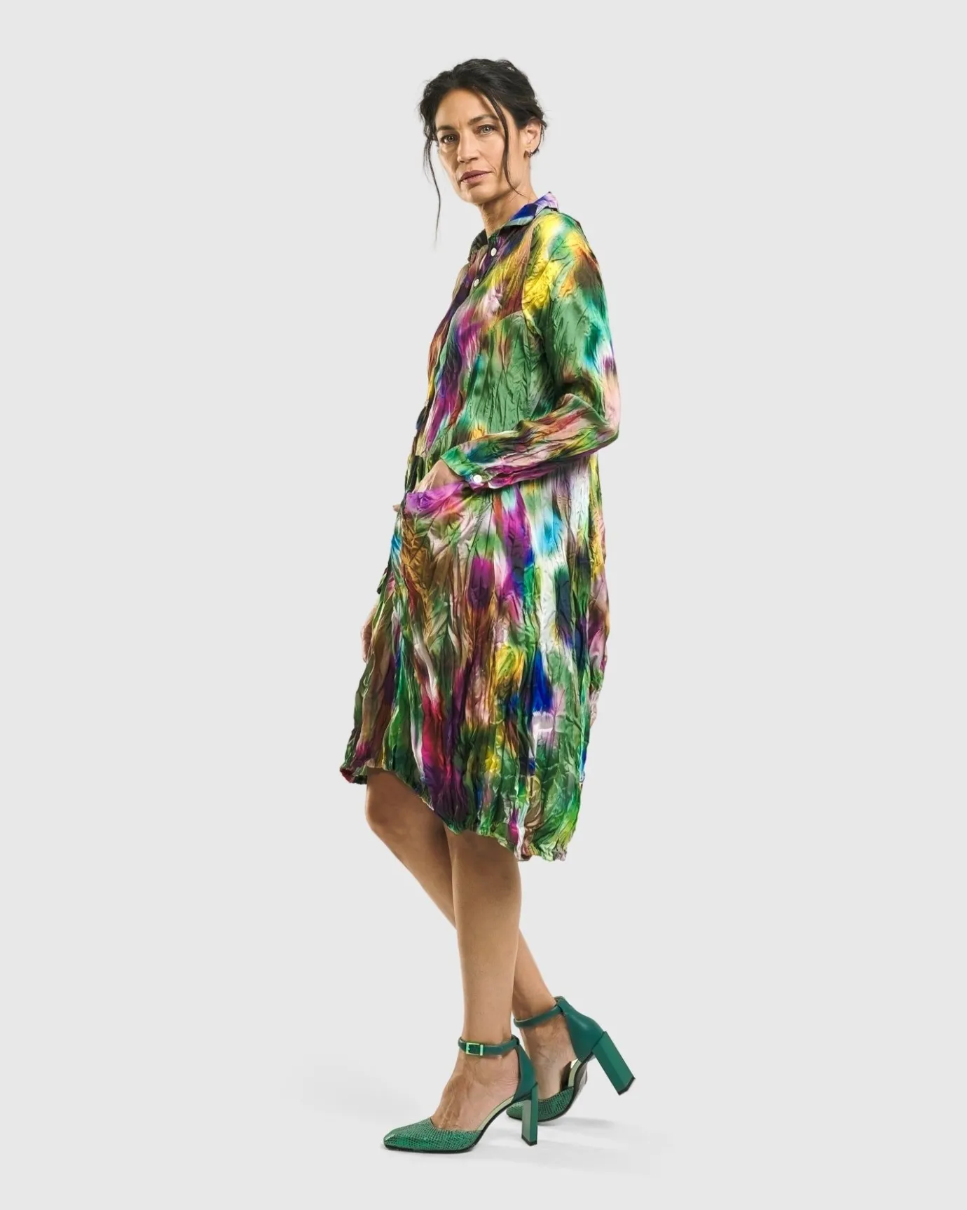 Women Alembika Dresses<Aurora Wonderful Pocket Dress, Watercolor