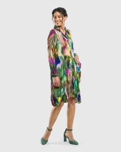 Women Alembika Dresses<Aurora Wonderful Pocket Dress, Watercolor