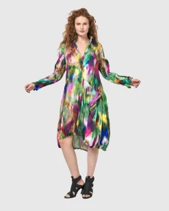 Women Alembika Plus<Aurora Wonderful Pocket Dress, Watercolor