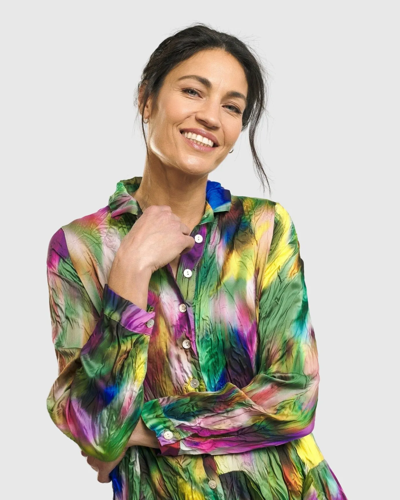 Women Alembika Plus<Aurora Wonderful Pocket Dress, Watercolor