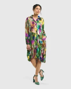 Women Alembika Plus<Aurora Wonderful Pocket Dress, Watercolor